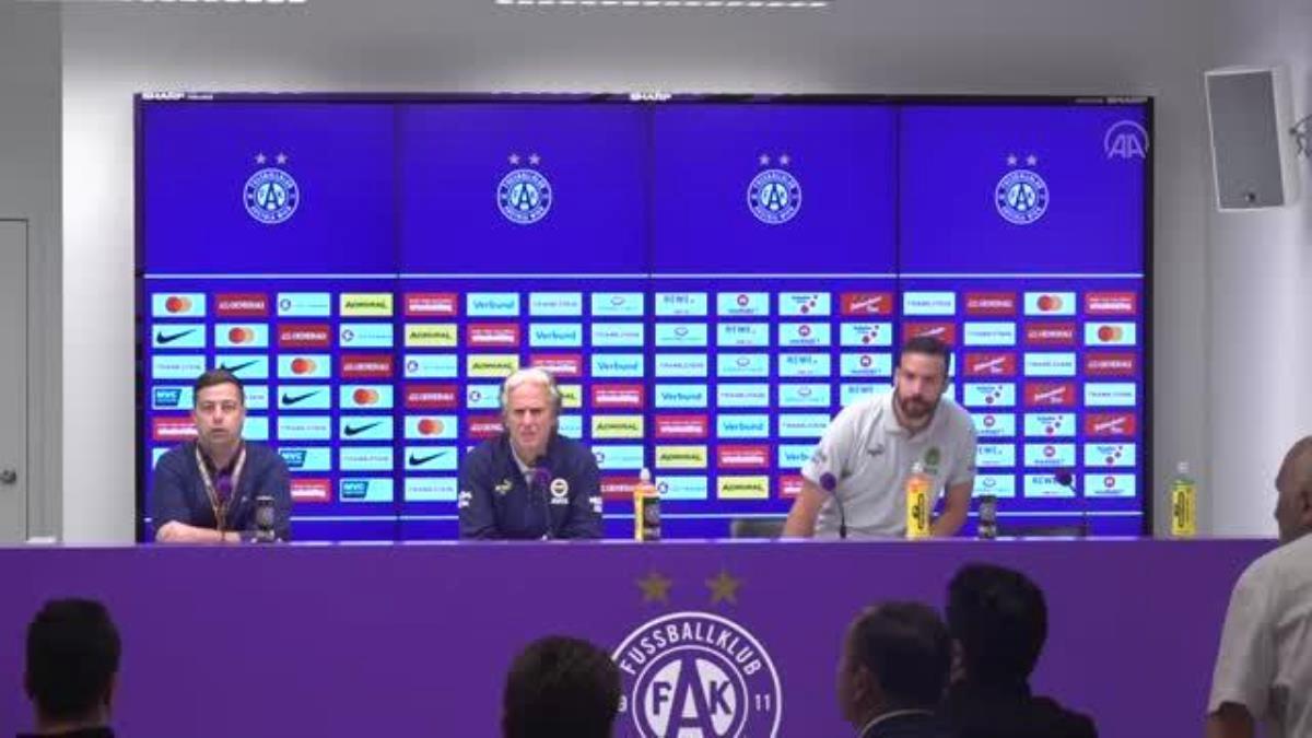 Austria Wien – Fenerbahçe maçının akabinde – Jorge Jesus