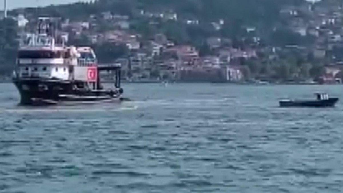 İstanbul Boğazı’nda yasak bitmeden başalayan tekneyle ava reaksiyon kamerada