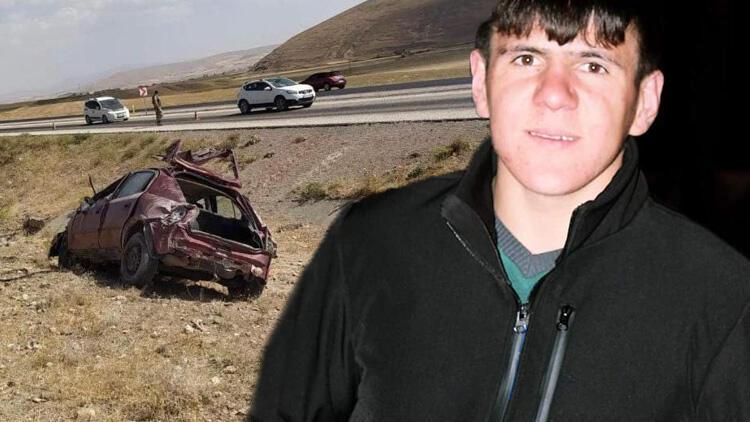 Düğün dönüşü kaza! Takla atan otomobilde can verdi