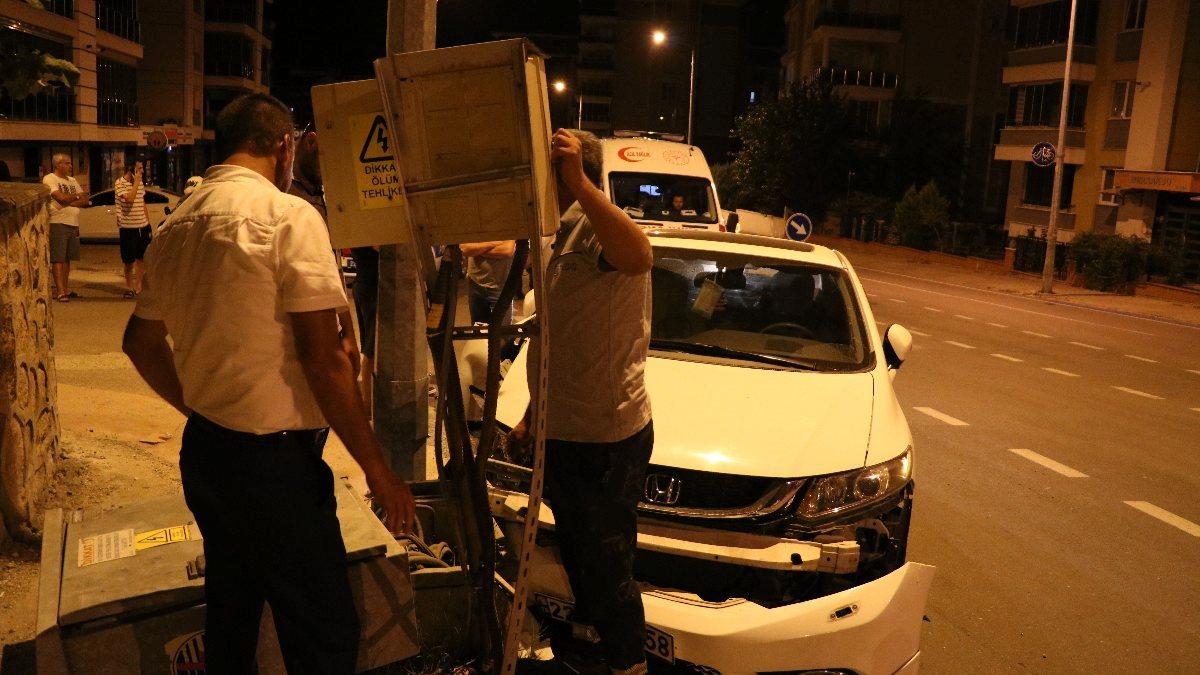 Edirne’de alkolü şoför, mahalleyi elektriksiz bıraktı