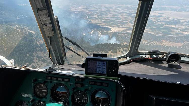 Isparta’daki orman yangını! 4 saatte söndürüldü