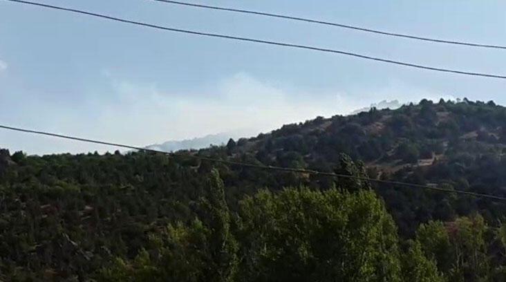 İspir’de orman yangını