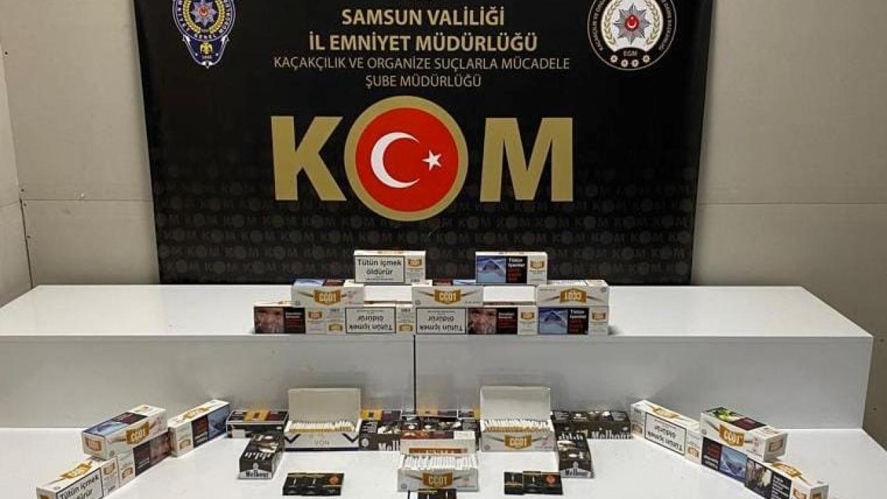Samsun’da 6 bin 760 adet makaron ele geçirildi
