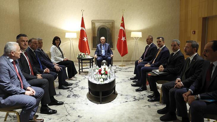 Cumhurbaşkanı Erdoğan, Sancak bölgesi liderleriyle bir araya geldi
