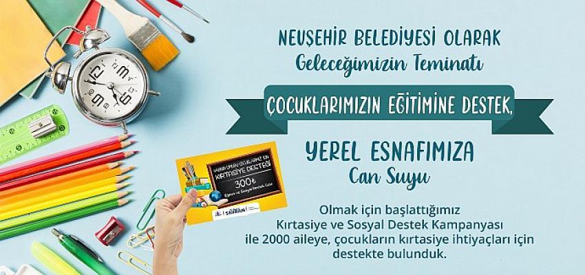 Nevşehir belediyesi’nden 2000 aileye kırtasiye çeki desteği