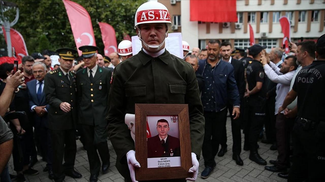 Şehit Piyade Uzman Çavuş Ümit Kesti, memleketi Ordu’da son yolculuğuna uğurlandı