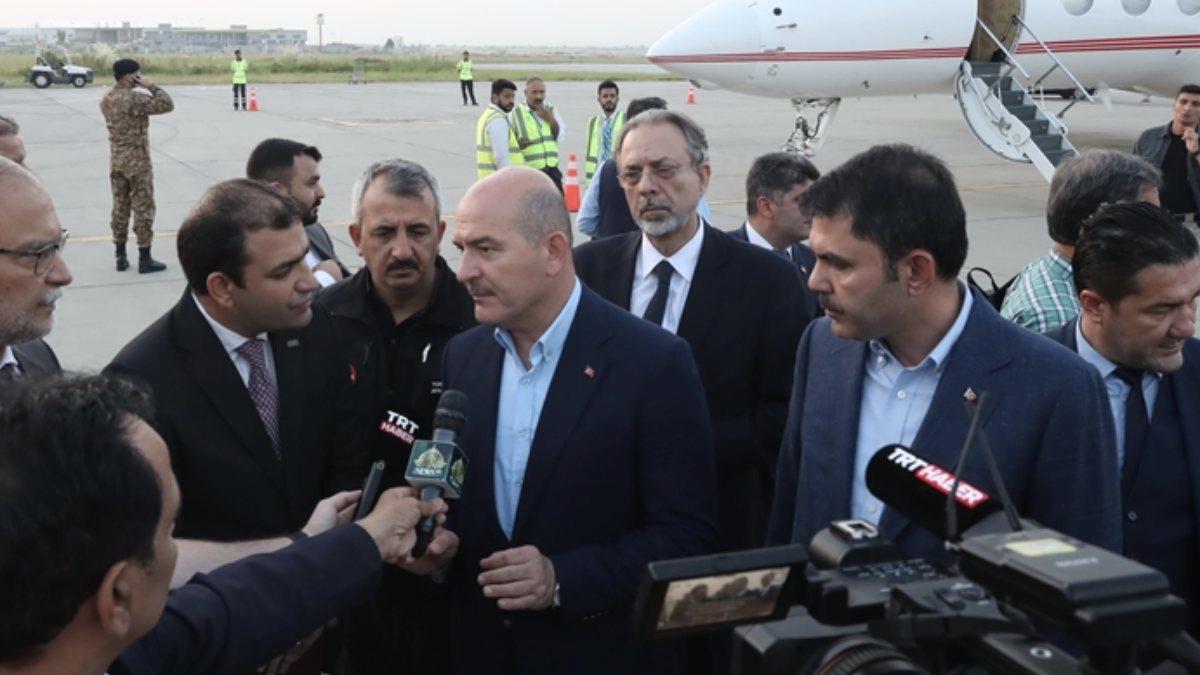 Süleyman Soylu ve Murat Kurum, selden etkilenen Pakistan’da