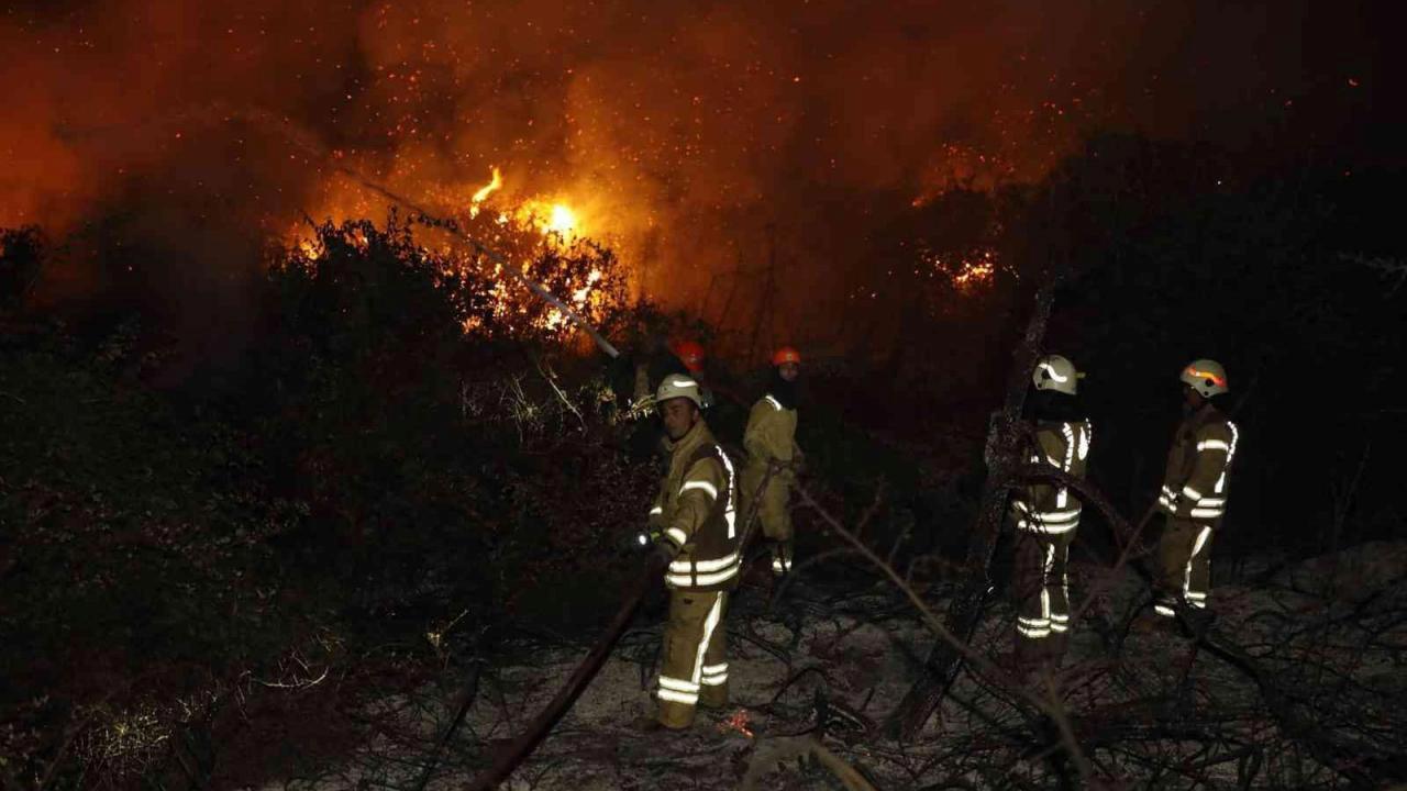 Arnavutköy’de ormanlık alanda çıkan yangın söndürüldü