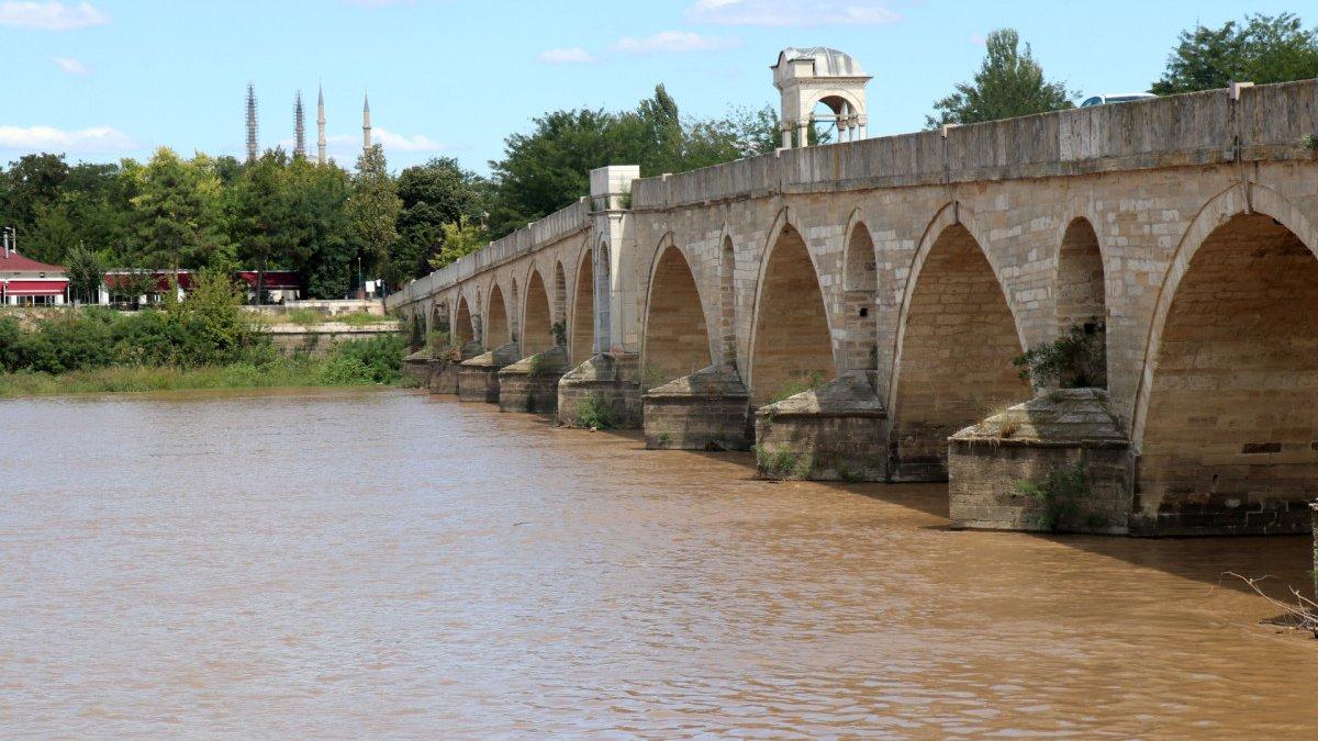Edirne’de Meriç Irmağı’nın debisi 2 kat arttı