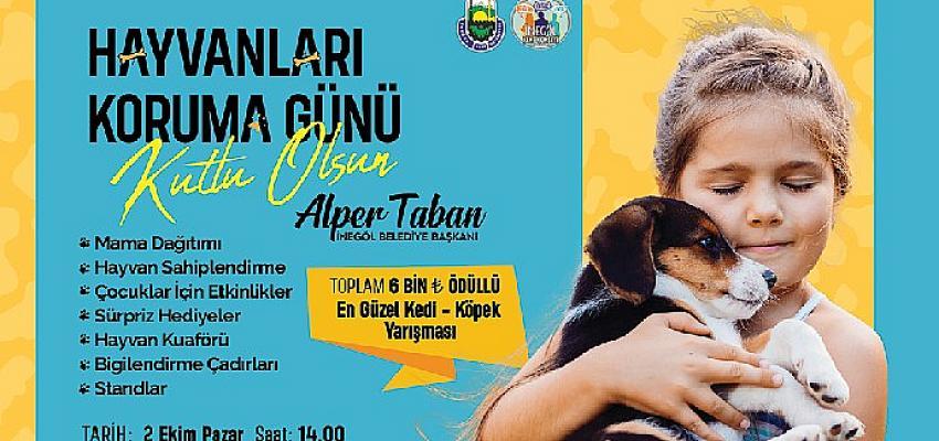 İnegöl’de Hayvanları Koruma Günü Etkinliği