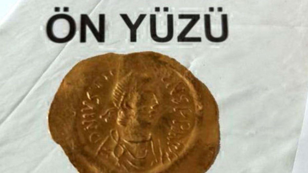 Kırklareli’de, Bizans devrine ilişkin altın sikke bulundu