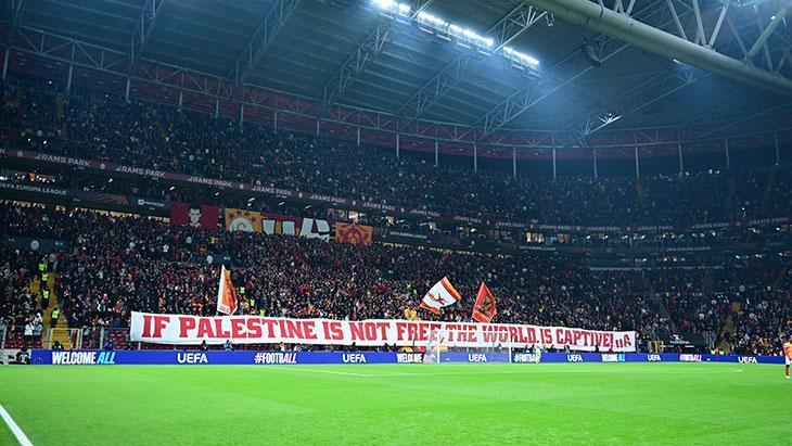 Celtic taraftarından, Galatasaray’ın Filistin pankartı paylaşımı!