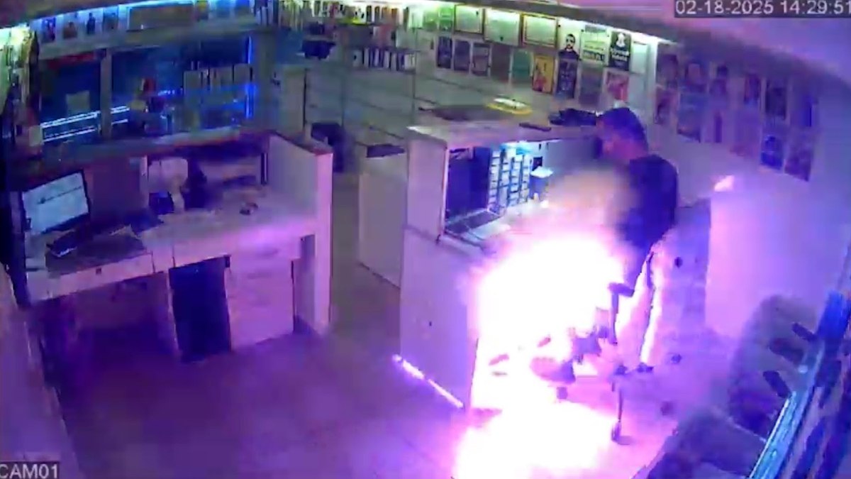 Rize’de tamire bırakılan telefon bomba gibi patladı