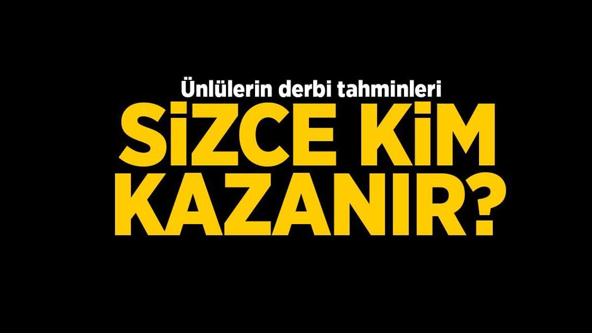 Derbi için geri sayım başladı: Fenerbahçe mi Galatasaray mı? Ünlüler ne diyor