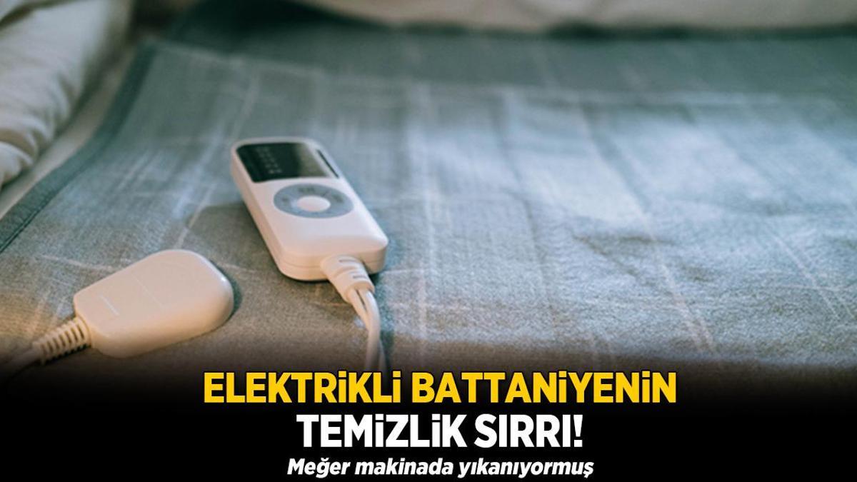 Elektrikli battaniyelerin temizlik sırrı! Meğer makinada yıkanıyormuş