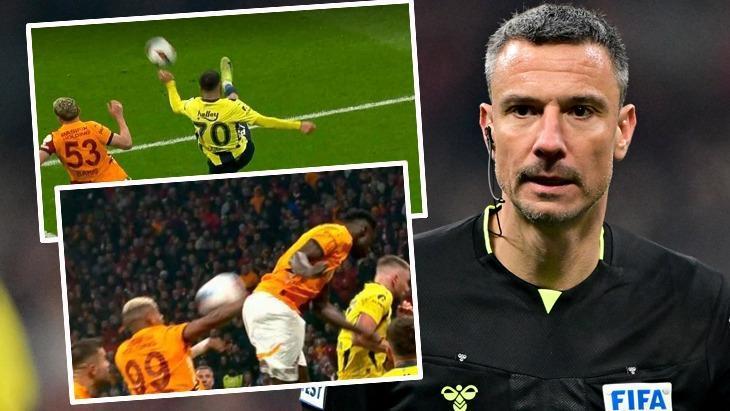 Galatasaray – Fenerbahçe derbisinde tartışma yaratan pozisyon! Eski hakemler açıkladı: Net penaltı