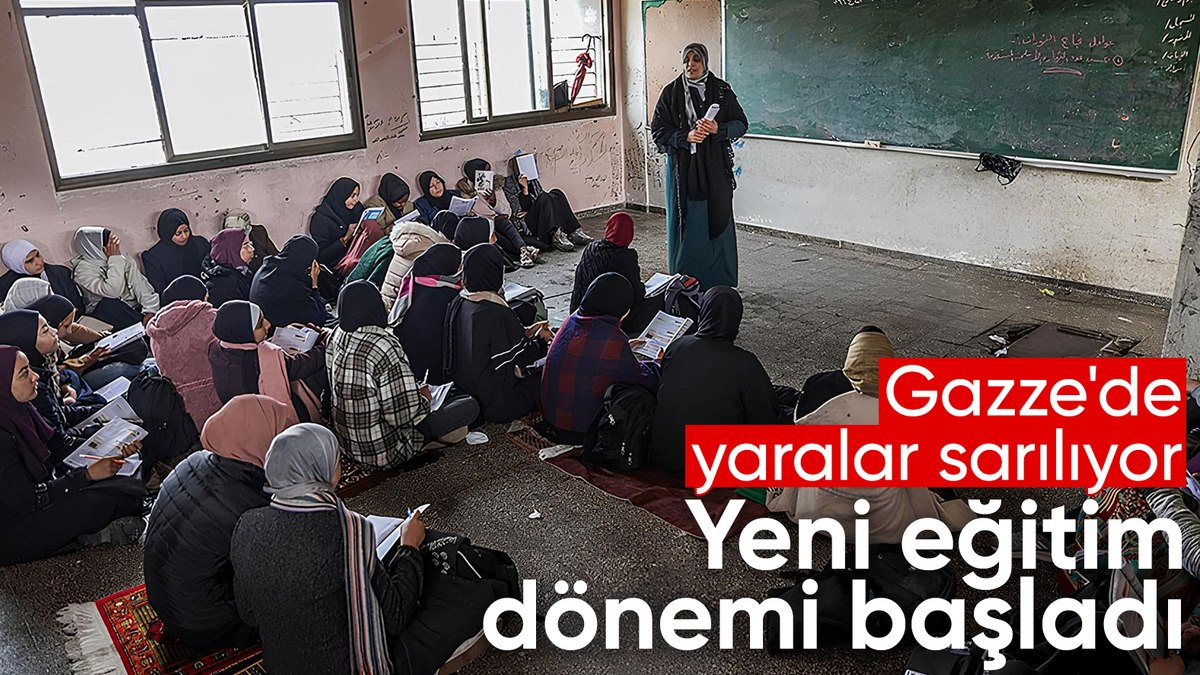 Gazze Şeridi’nde yeni eğitim öğretim dönemi başladı