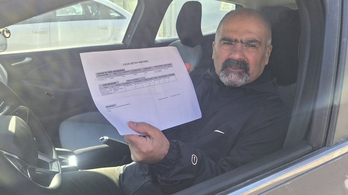 Hiç gitmediği Şanlıurfa’da hatalı sollama cezası yedi