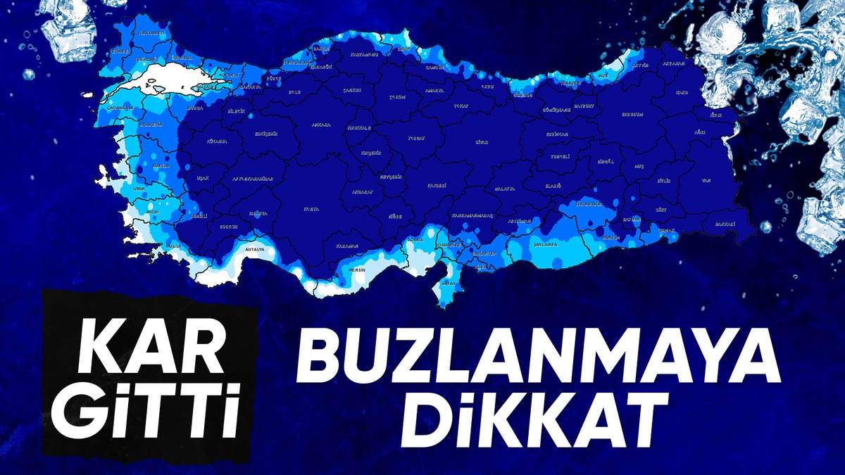 Kar yağışı yerini buzlanmaya bıraktı: Sıcaklıklar ise bu hafta artıyor