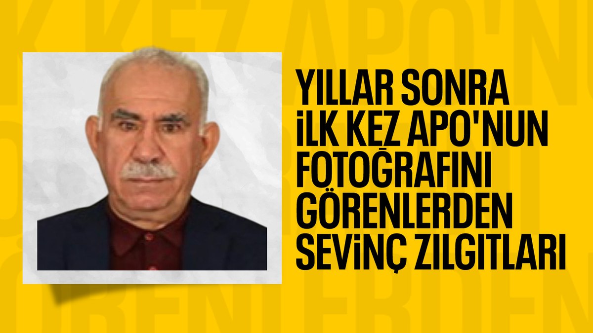 Abdullah Öcalan’ın fotoğrafını görenler salonda zılgıt çekti