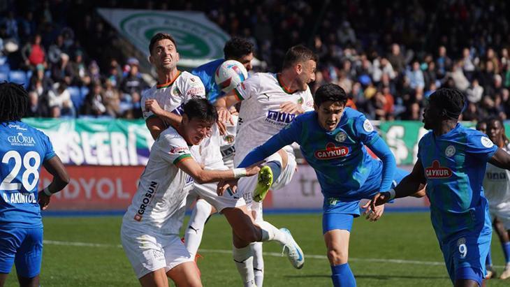 Çaykur Rizespor, Alanyaspor’u 3-1 mağlup etti!