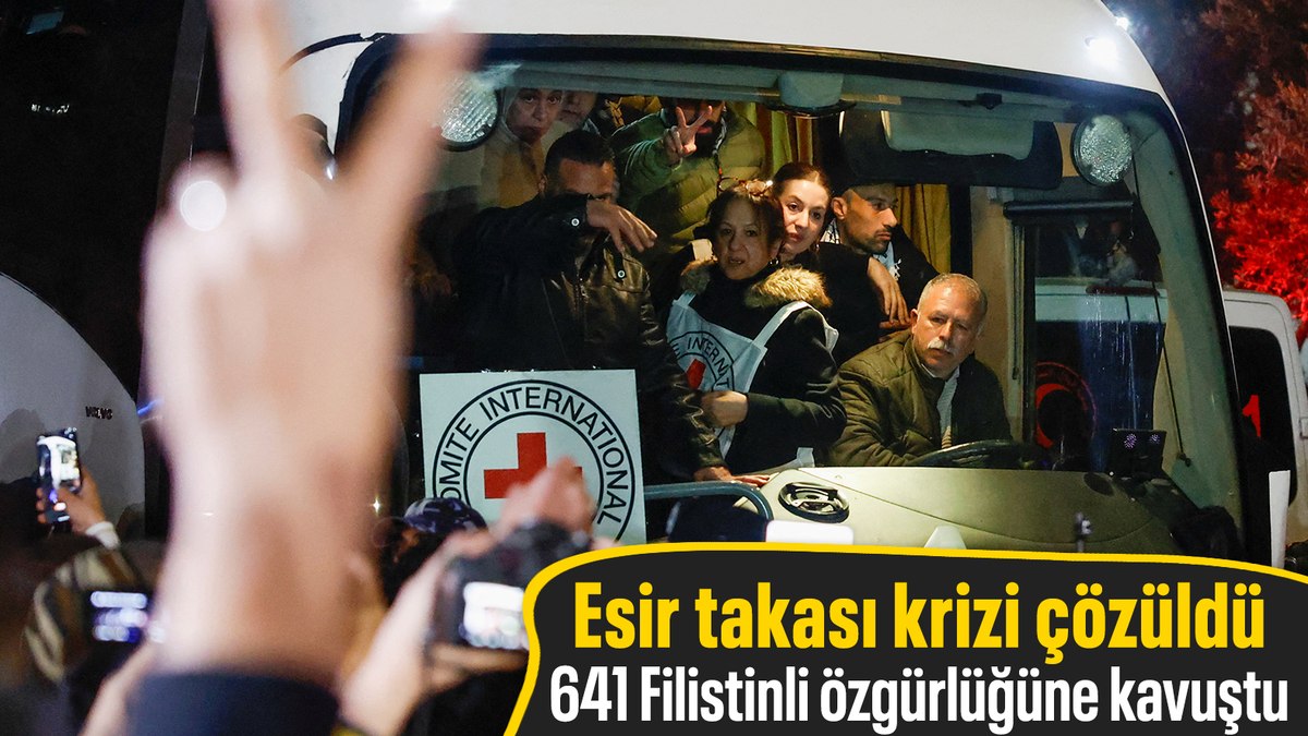 Gazze’de esir takası krizi çözüldü: 641 Filistinli serbest bırakıldı