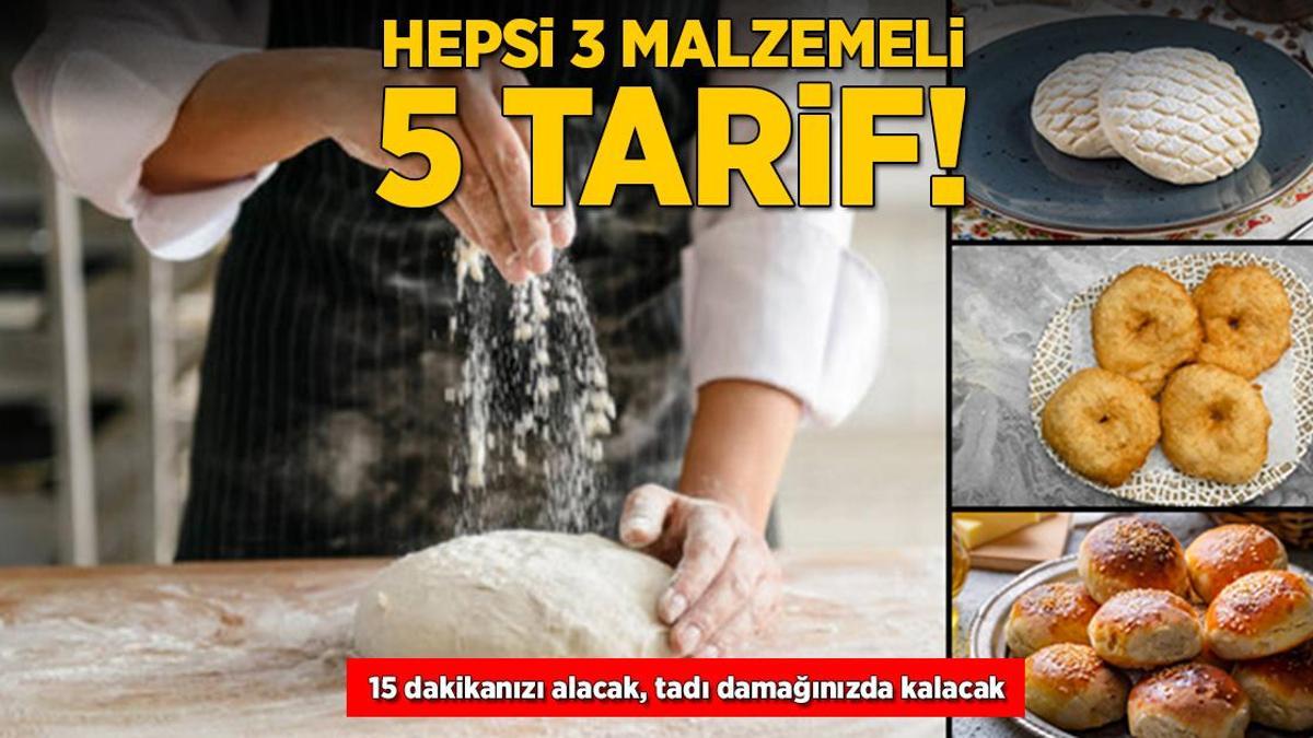 Hepsi 3 malzemeleyle yapılıyor! 15 dakikanızı alacak, tadı damağınızda kalacak